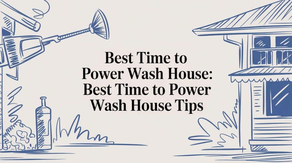 best time to power wash house power washing