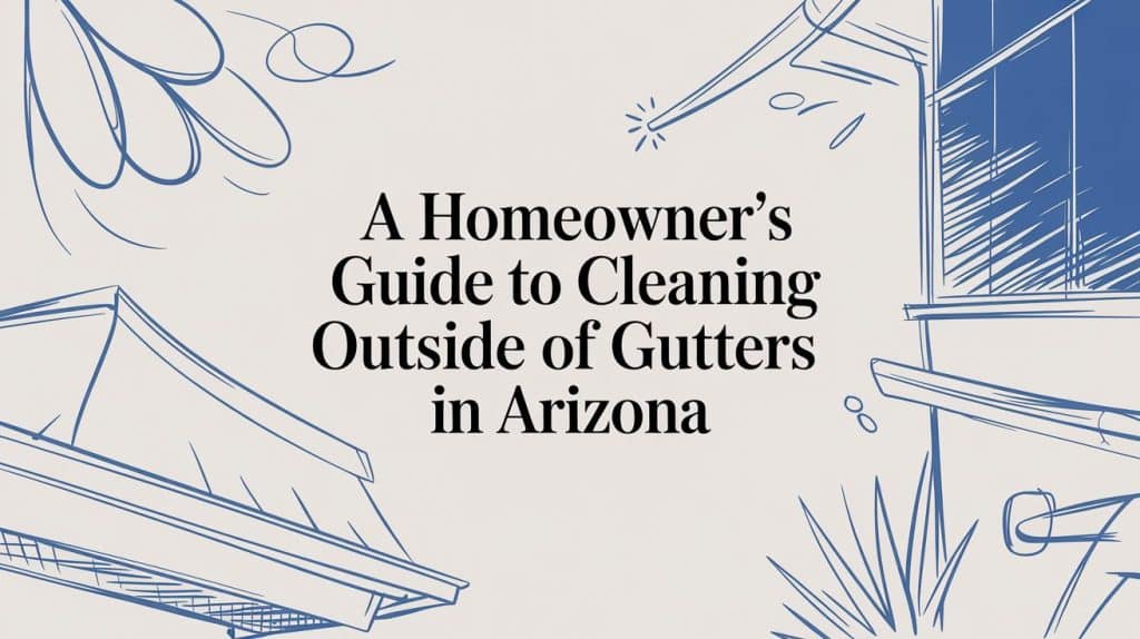 cleaning outside of gutters guide cover
