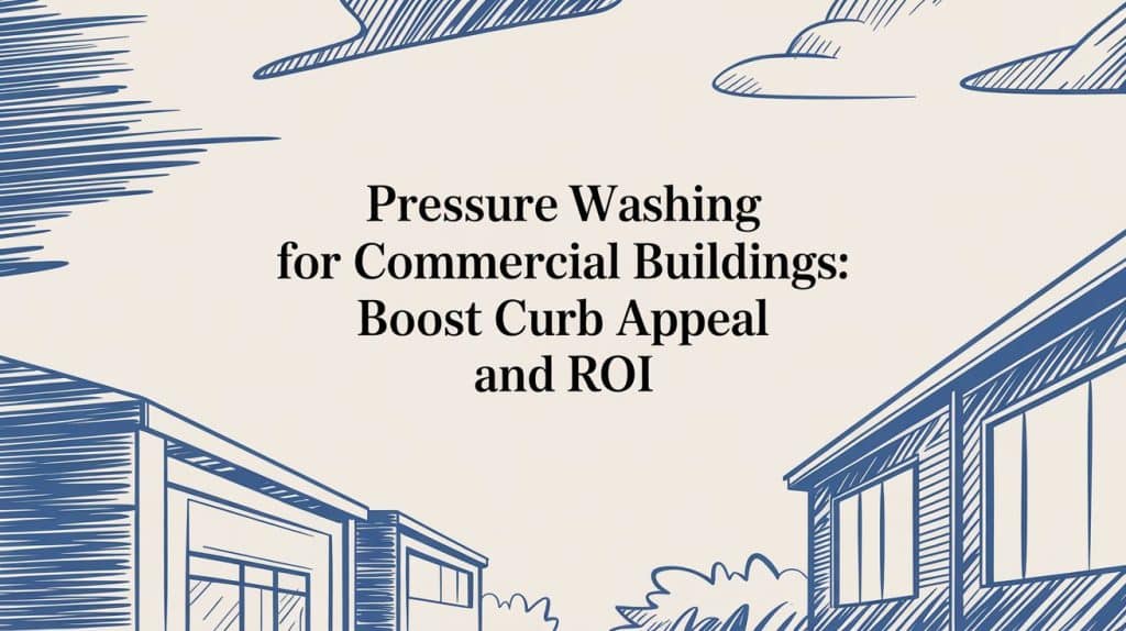 pressure washing for commercial buildings graphic