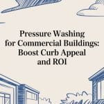 pressure washing for commercial buildings graphic