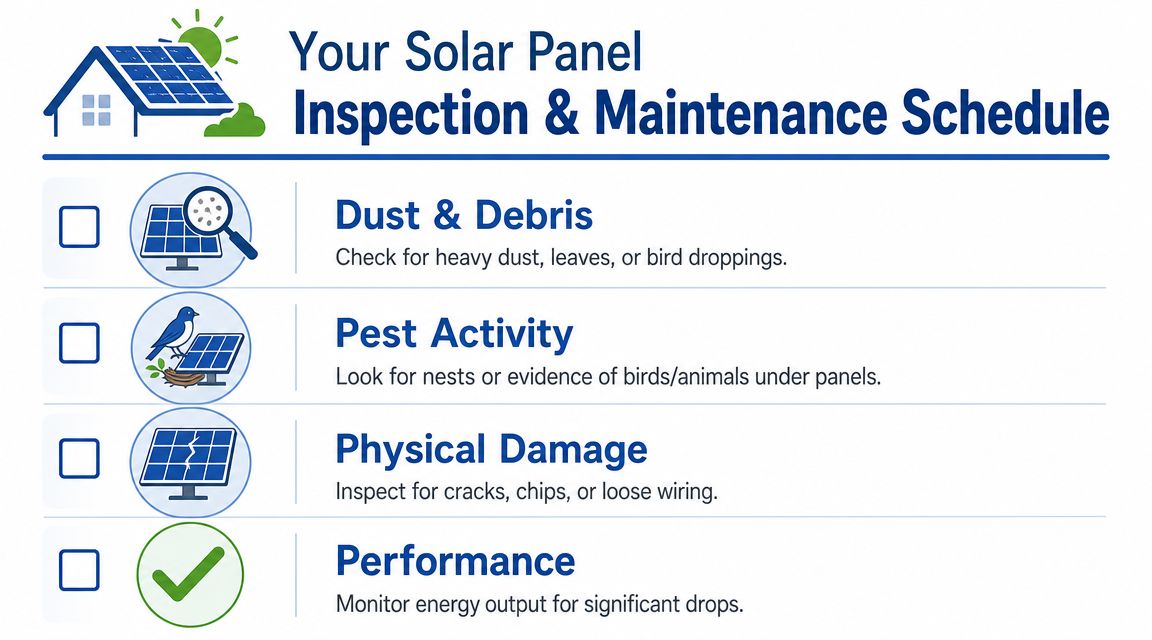 Your Solar Panel Inspection and Maintenance Schedule