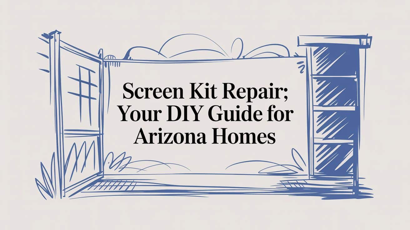 Screen Kit Repair: Your DIY Guide for Arizona Homes